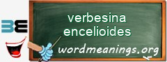 WordMeaning blackboard for verbesina encelioides